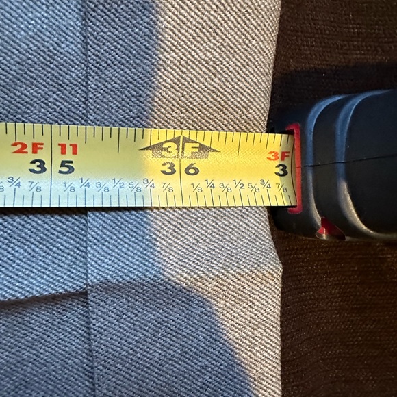 Lands End Direct Merchant Tan Pleated Deep Pockets Suspender Dress Pants Sz 32 - Picture 13 of 15